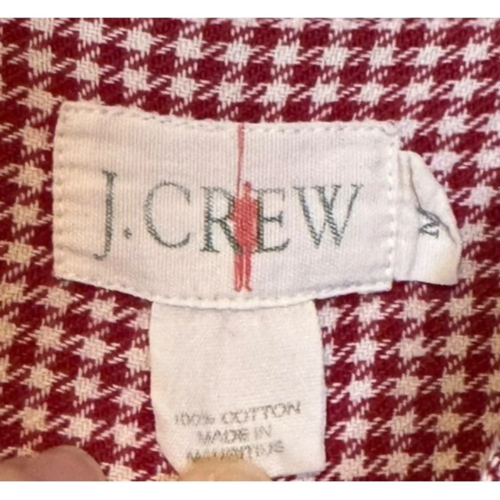 J.Crew Mens Shirt Vintage Oarsman‎ Hounds tooth Long Sleeve Button Down Medium